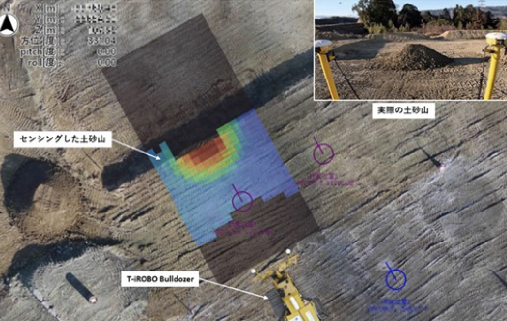 土砂山のセンシング結果を可視化