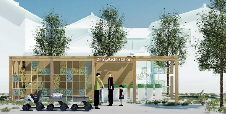 まちの資源回収ステーション「Zero Waste Station」