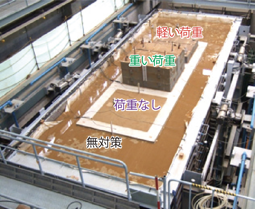 大型振動台実験の状況